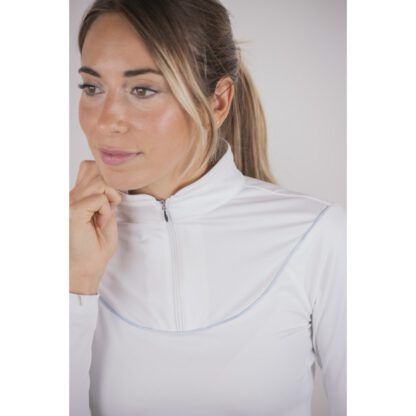 Penélope Damen Turniershirt Toscana weiß langarm – Bild 2